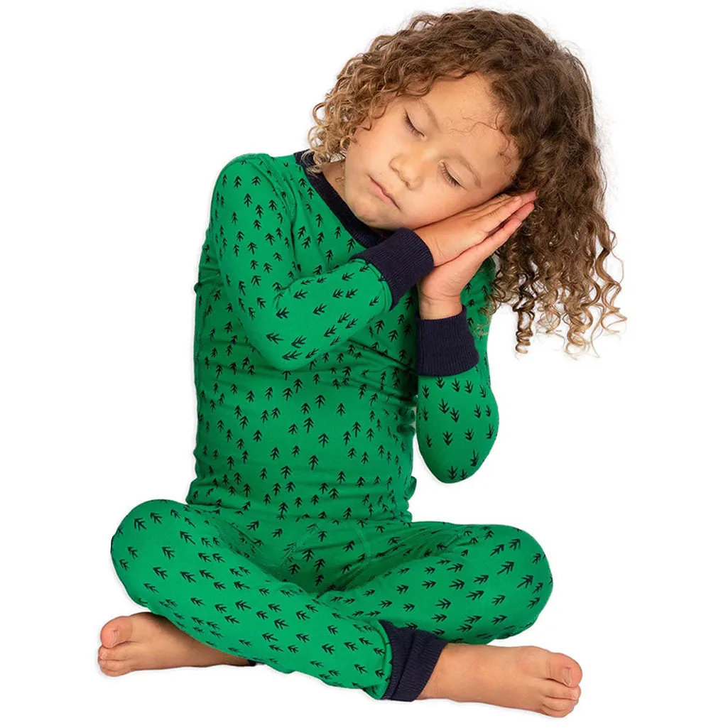 100% Organic Cotton Long Sleeve Pajamas for Kids