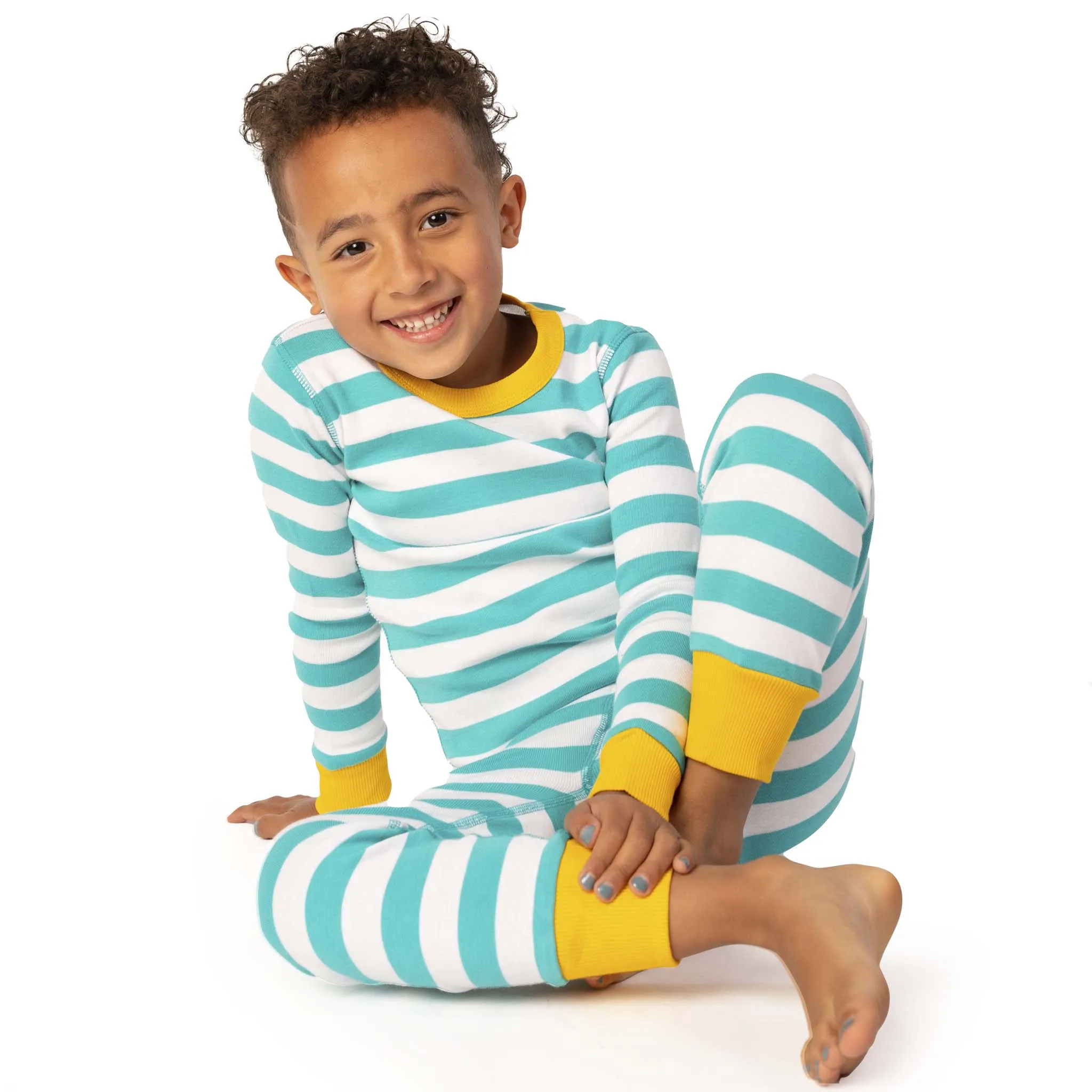 100% Organic Cotton Long Sleeve Pajamas for Kids