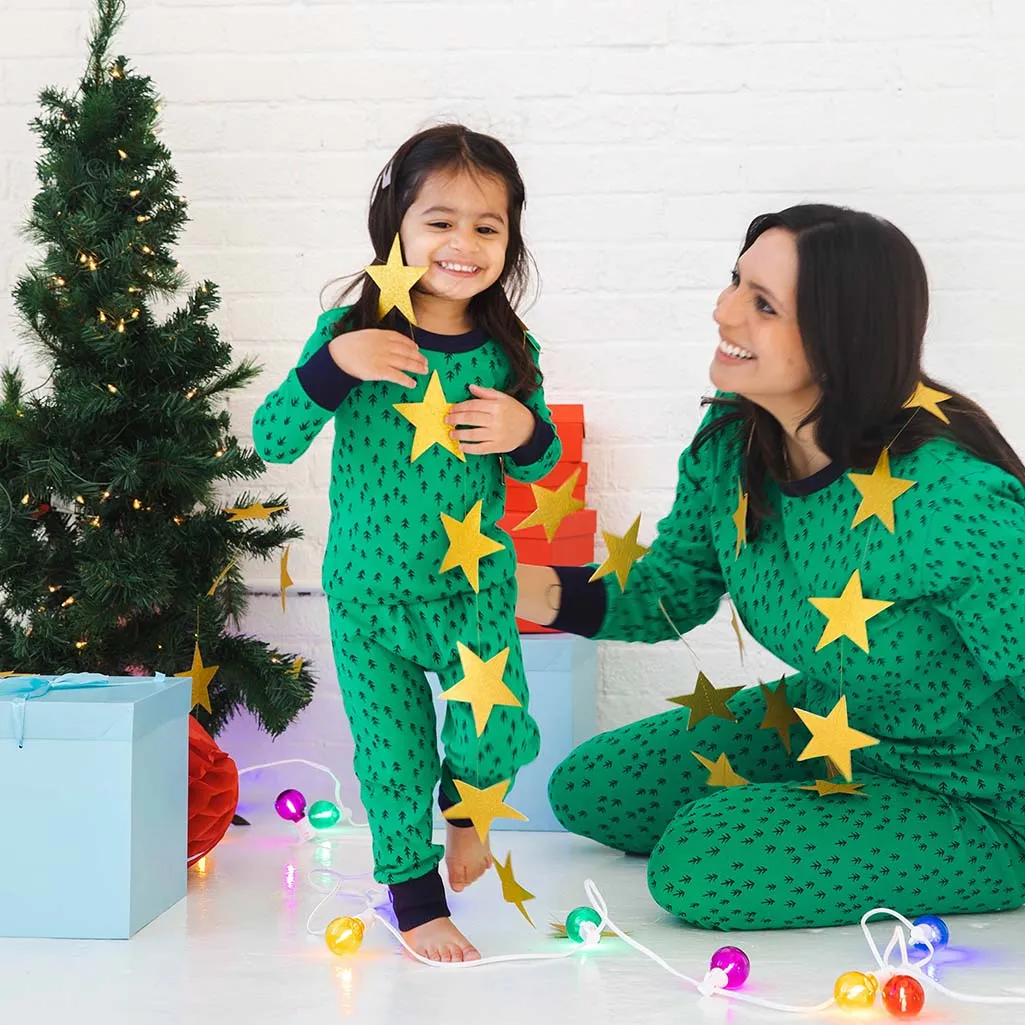 100% Organic Cotton Long Sleeve Pajamas for Kids