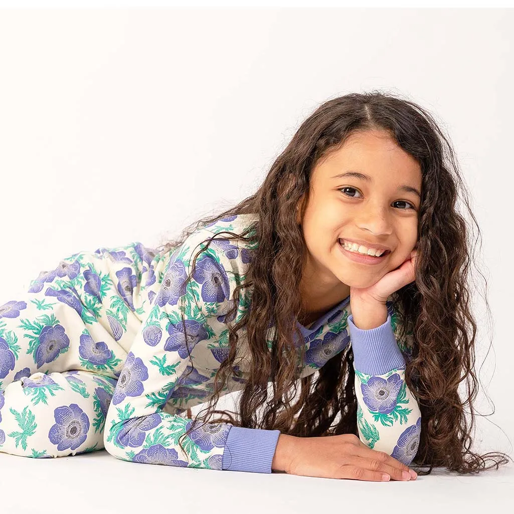 100% Organic Cotton Long Sleeve Pajamas for Kids