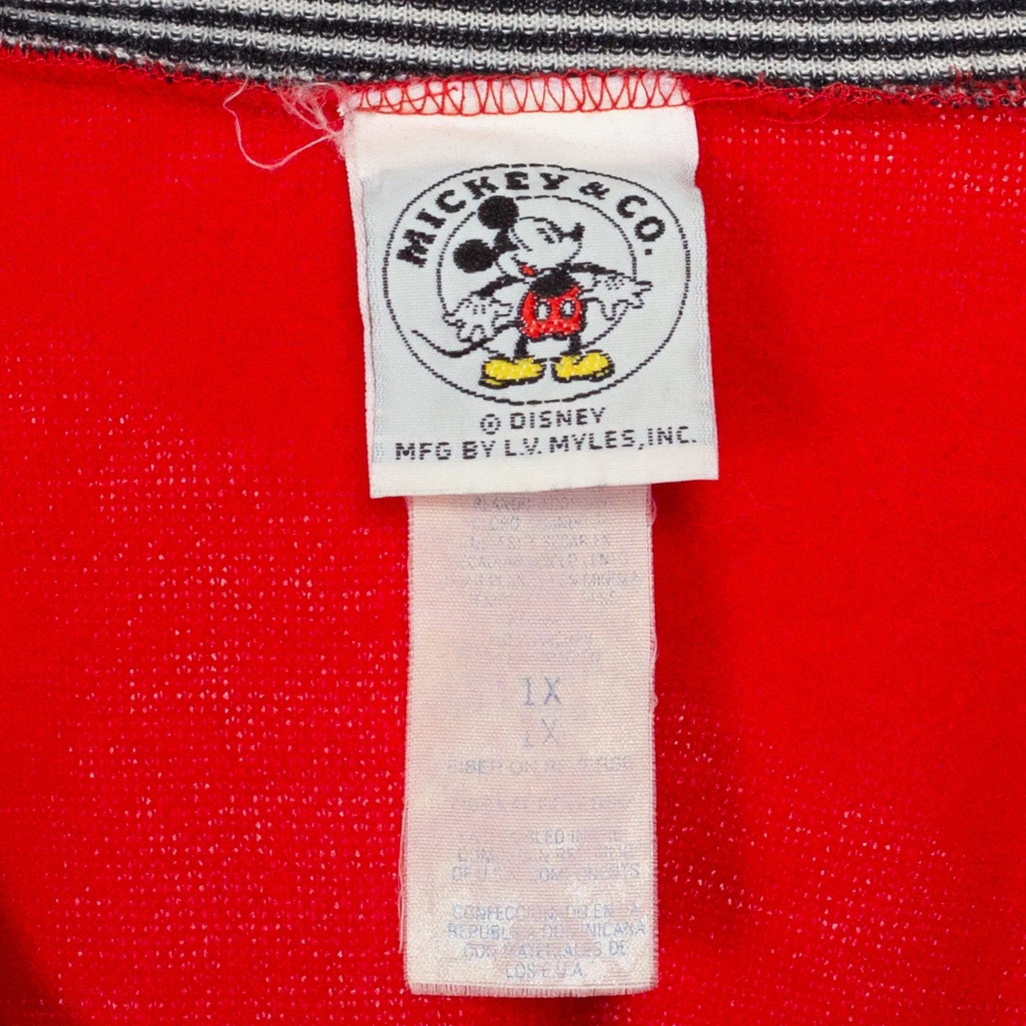 1X 80s Mickey Mouse Red Sweatshirt Dress