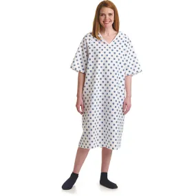 3XL Deluxe Cut Oversized Hospital Gowns SNOWFLAKE (12 PACK)