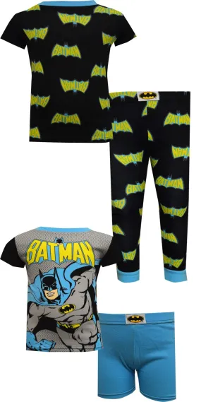 Batman Classic Cotton 4 Piece Pajama