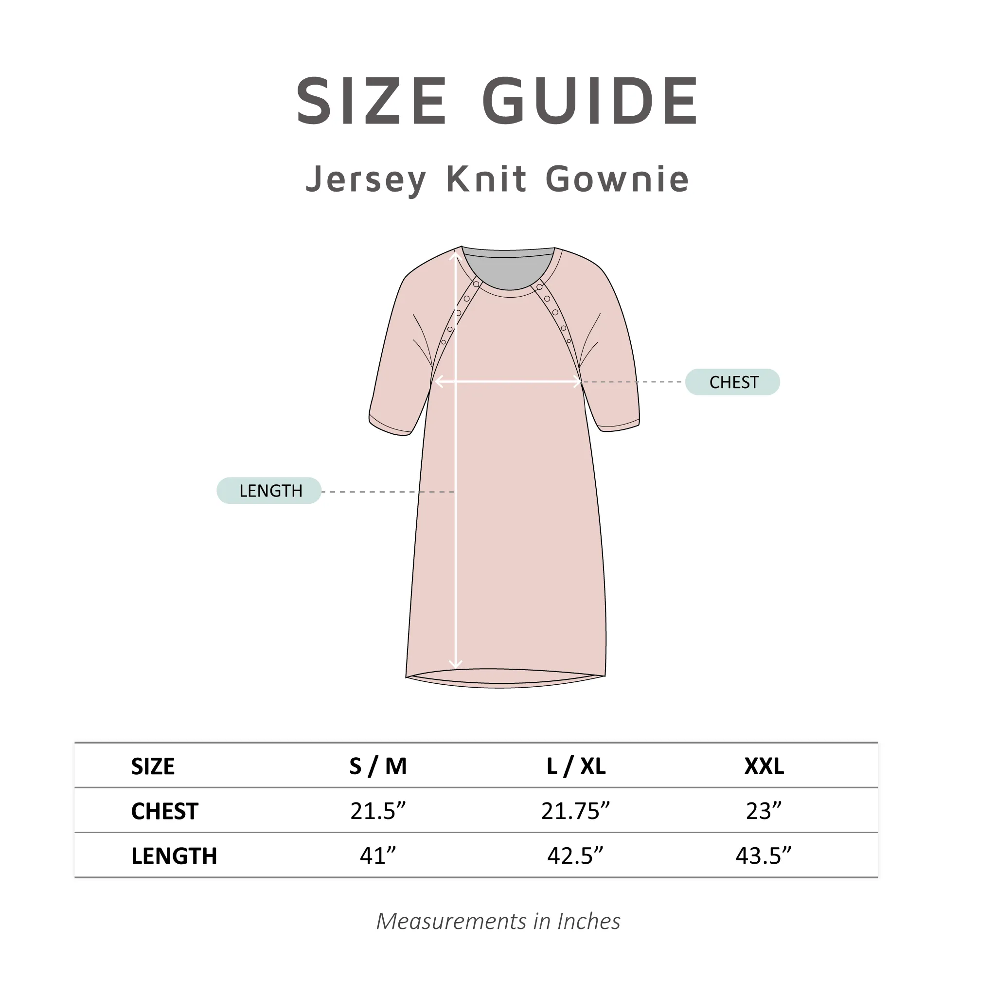 Black Jersey Knit Patient Gownie