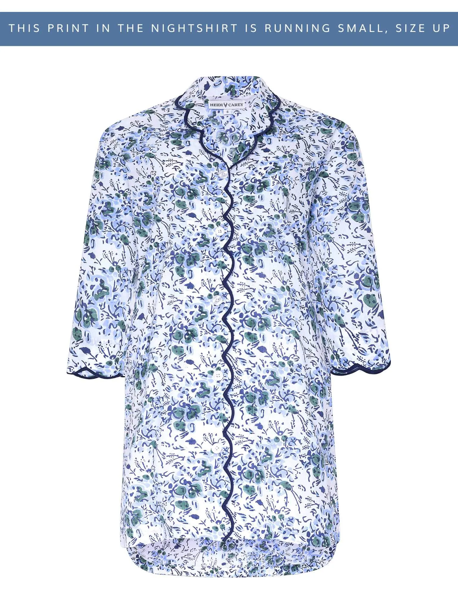 Blue Floral Nightshirt