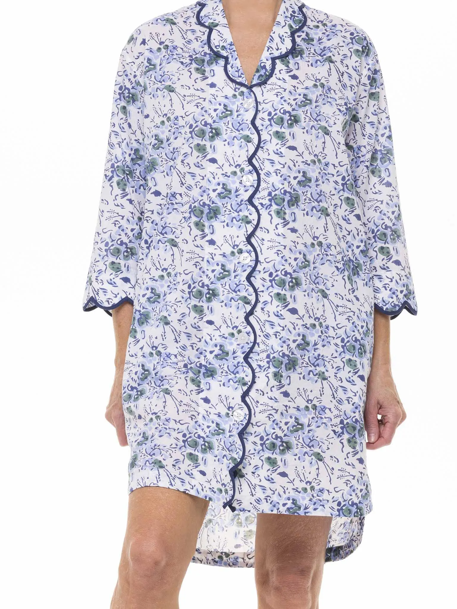 Blue Floral Nightshirt