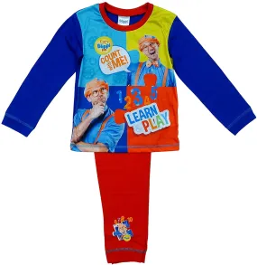 Boys Pyjamas Blippi Pjs Count With Me Pajamas