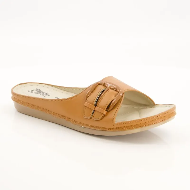 Brown Mustered Slippers for women