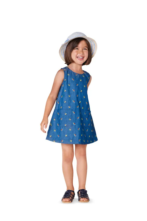 Burda 9420 Toddler Dress pattern | Easy