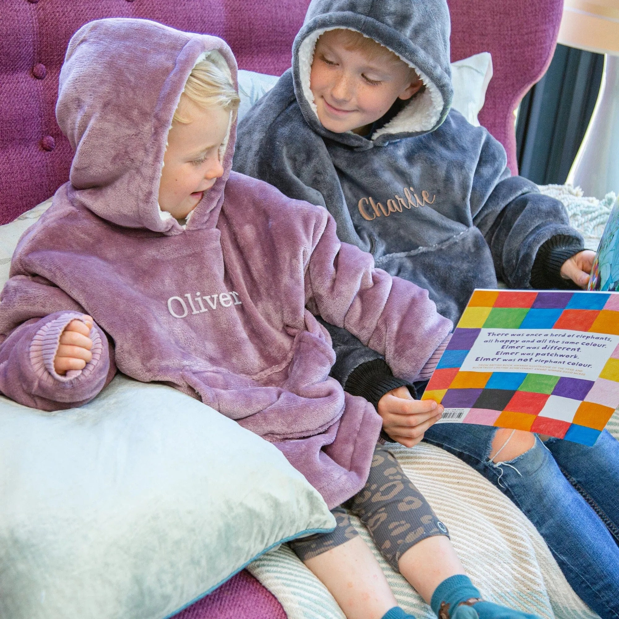 Children's Hooded Wearable Blanket