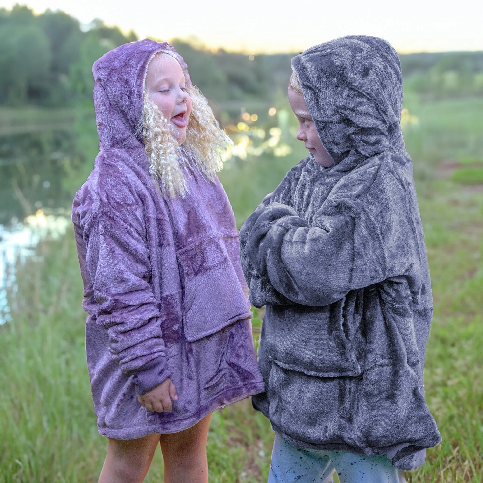 Children's Hooded Wearable Blanket