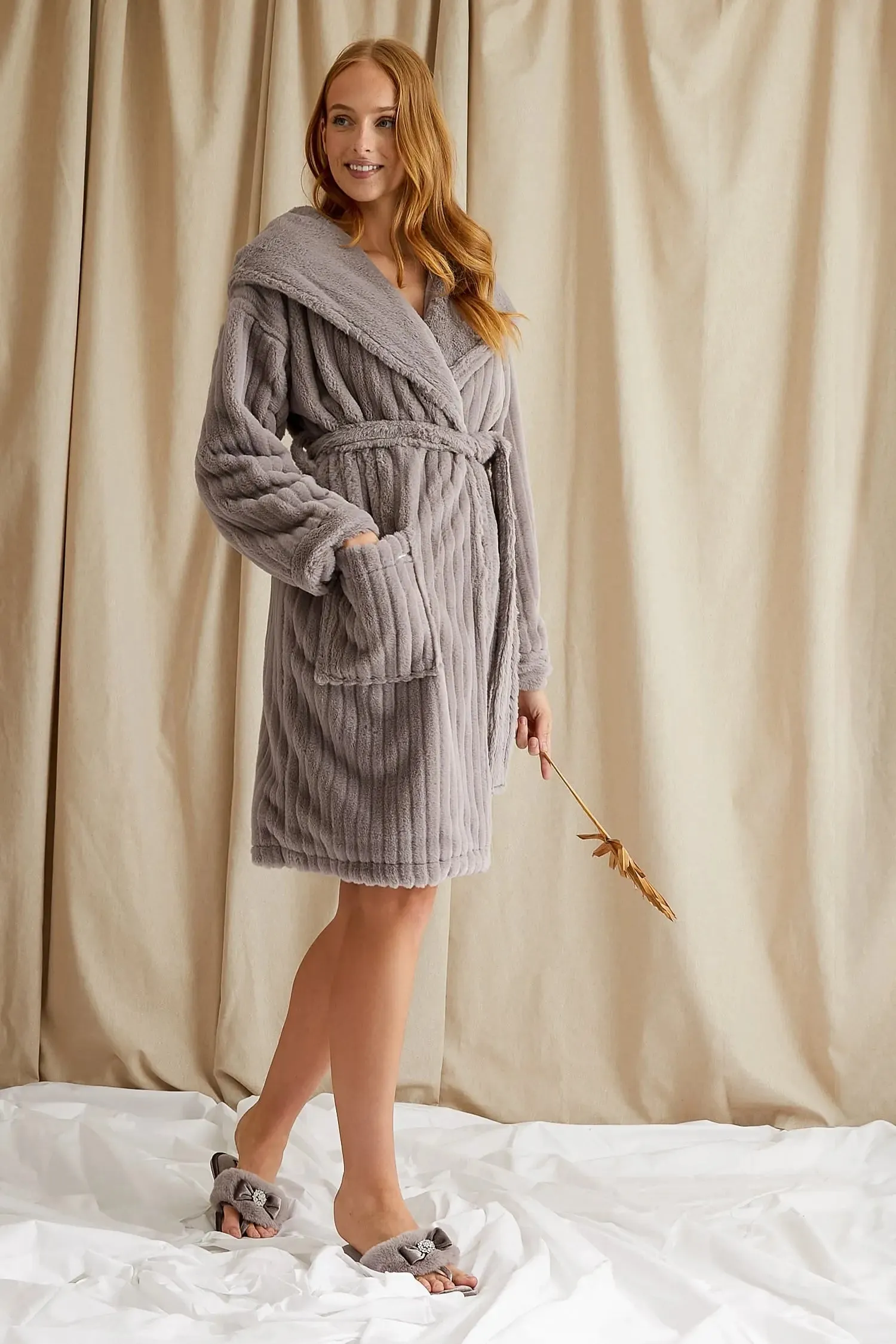 Cloud Robe in Mink