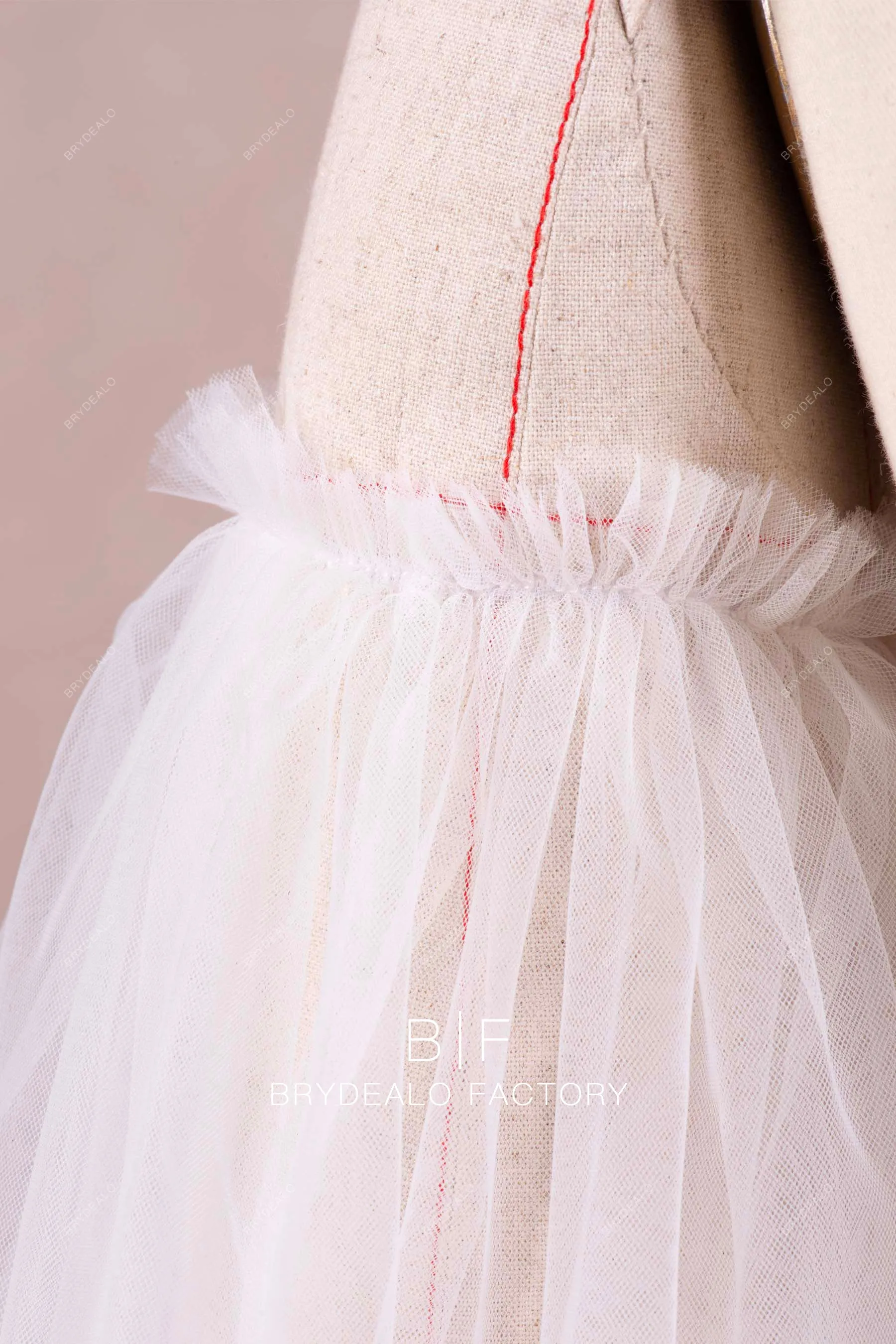 Detachable Dreamy Tulle Long Bridal Bubble Sleeve