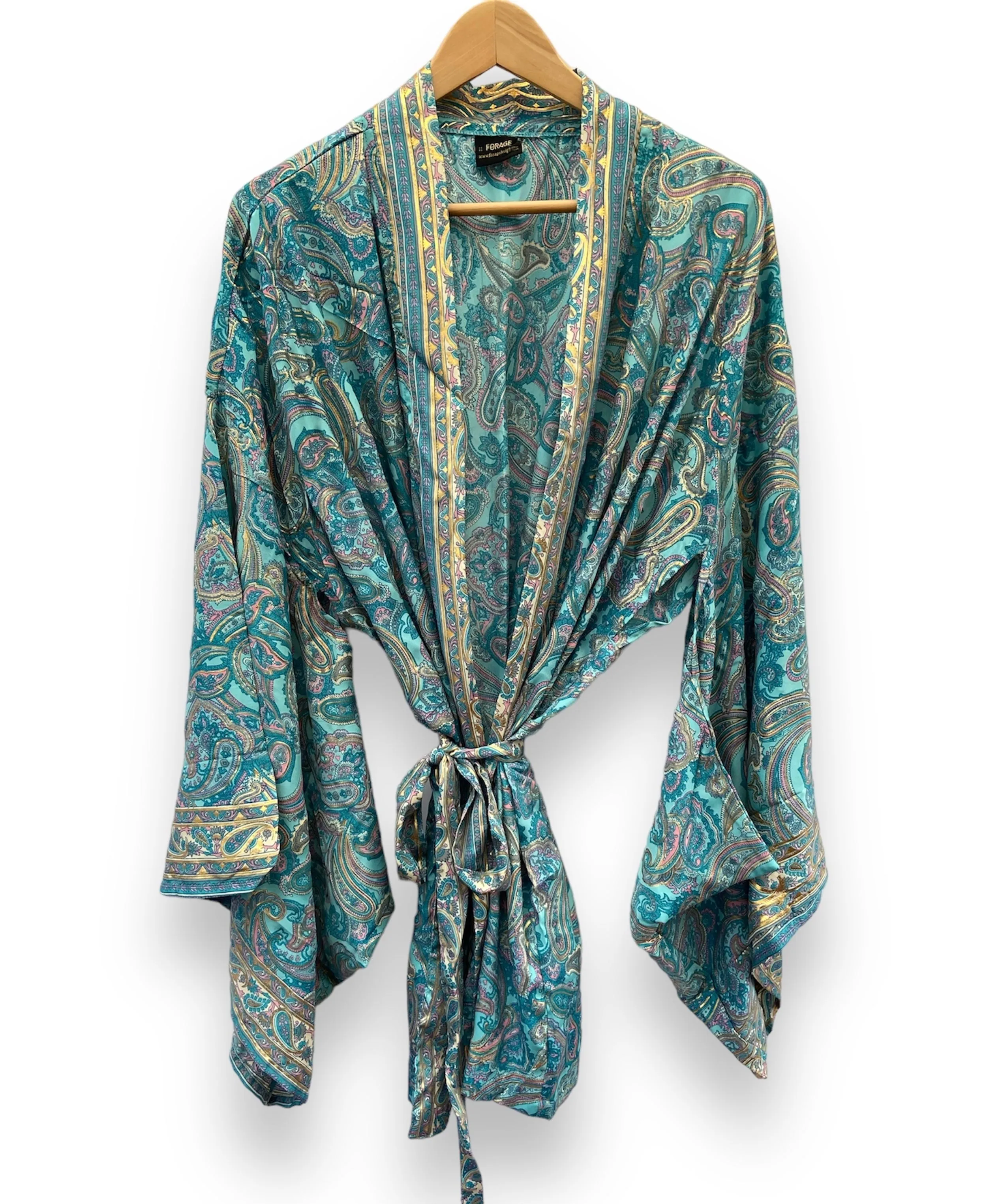 Flare Arm Kimono - Lagoon