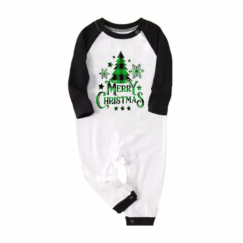 Green Christmas Tree Family Matching Pajama Set