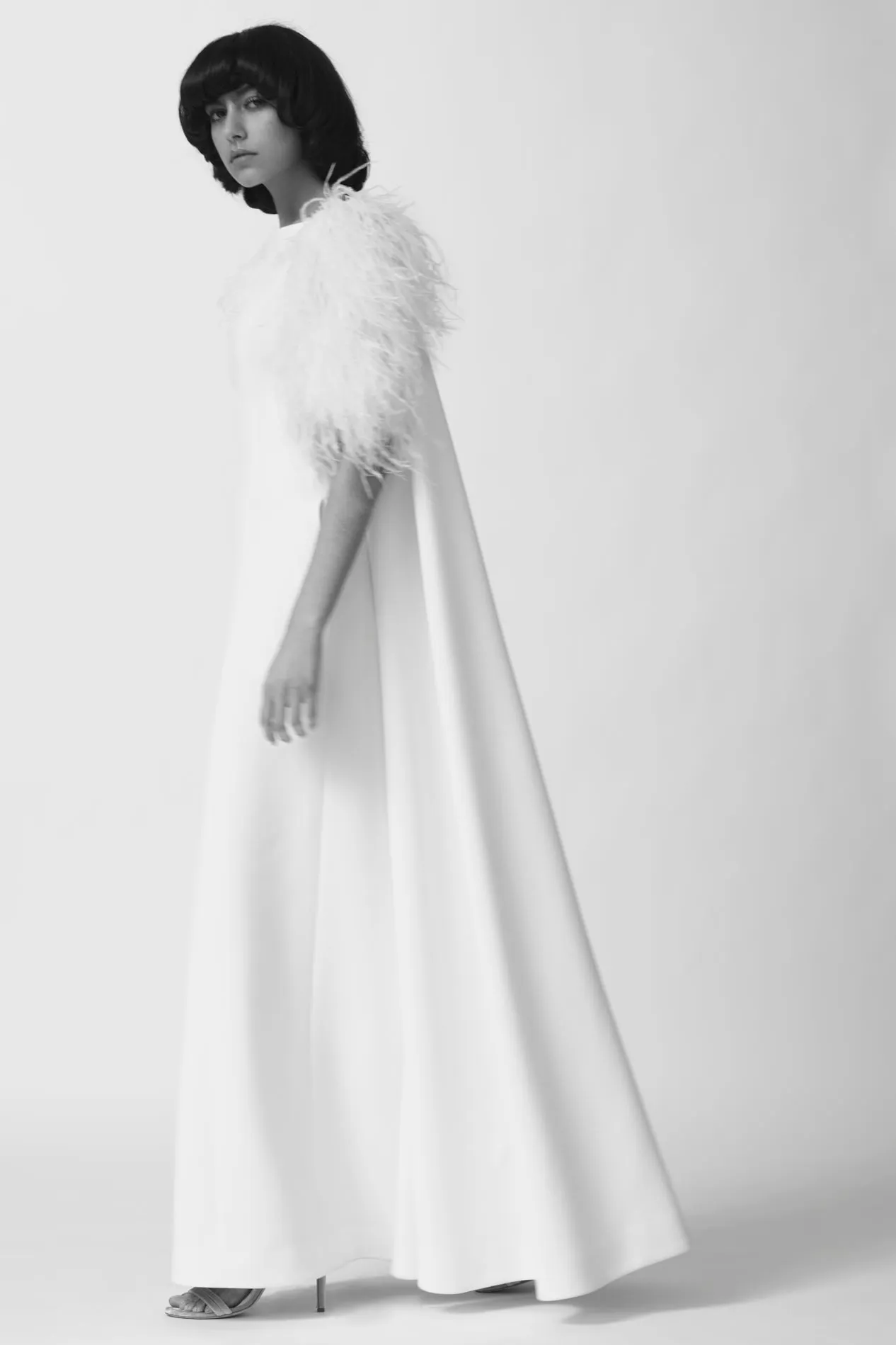 HORTENSE GOWN PURE WHITE CREPE