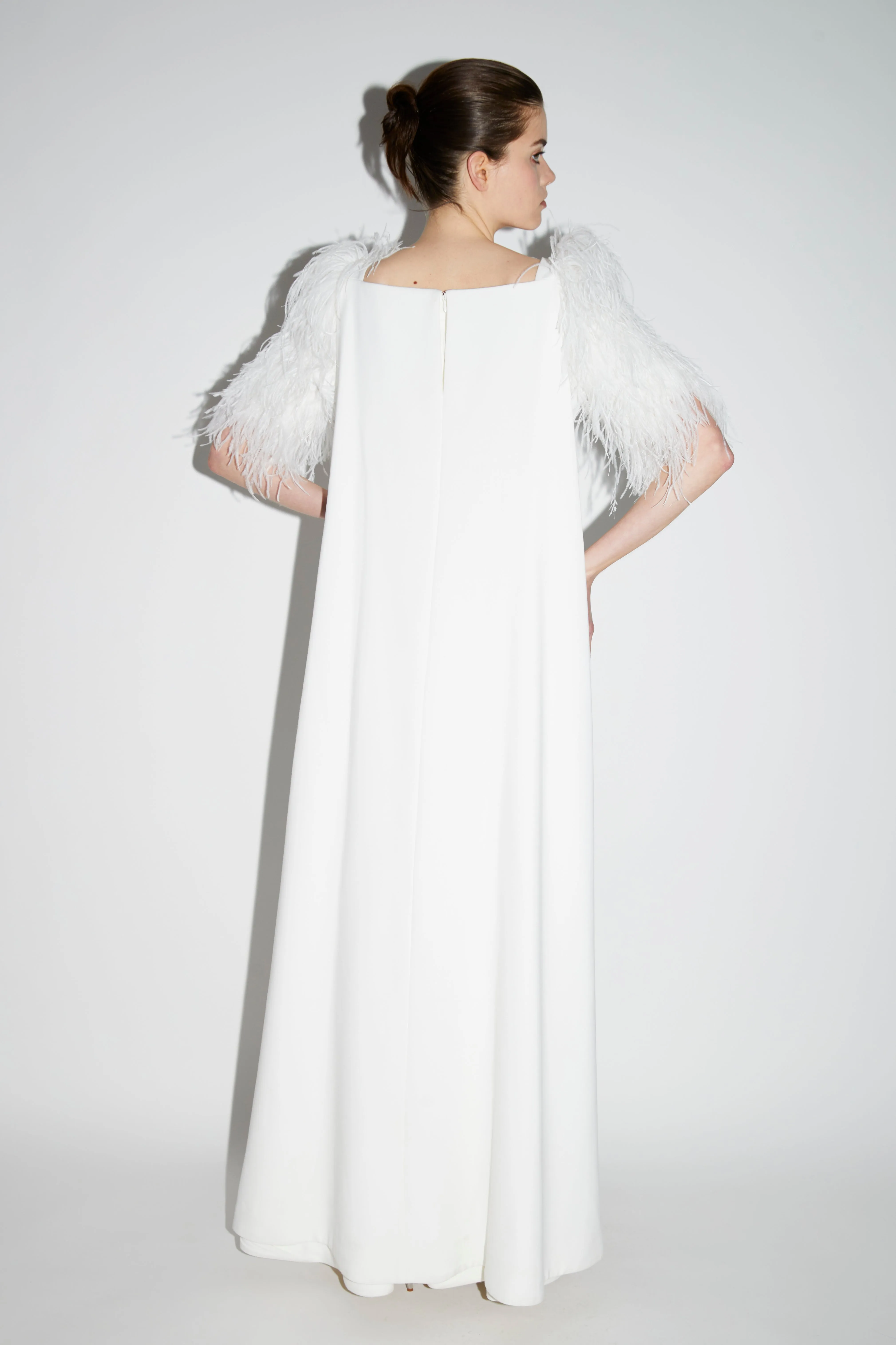 HORTENSE GOWN PURE WHITE CREPE