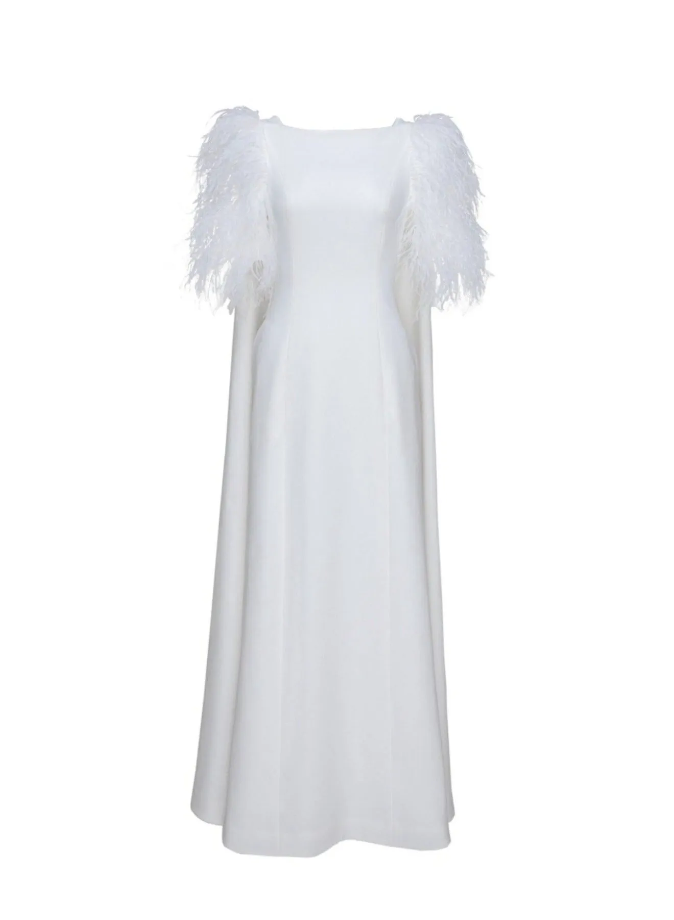 HORTENSE GOWN PURE WHITE CREPE