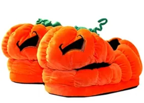 Jack O'Lantern Plush Slippers