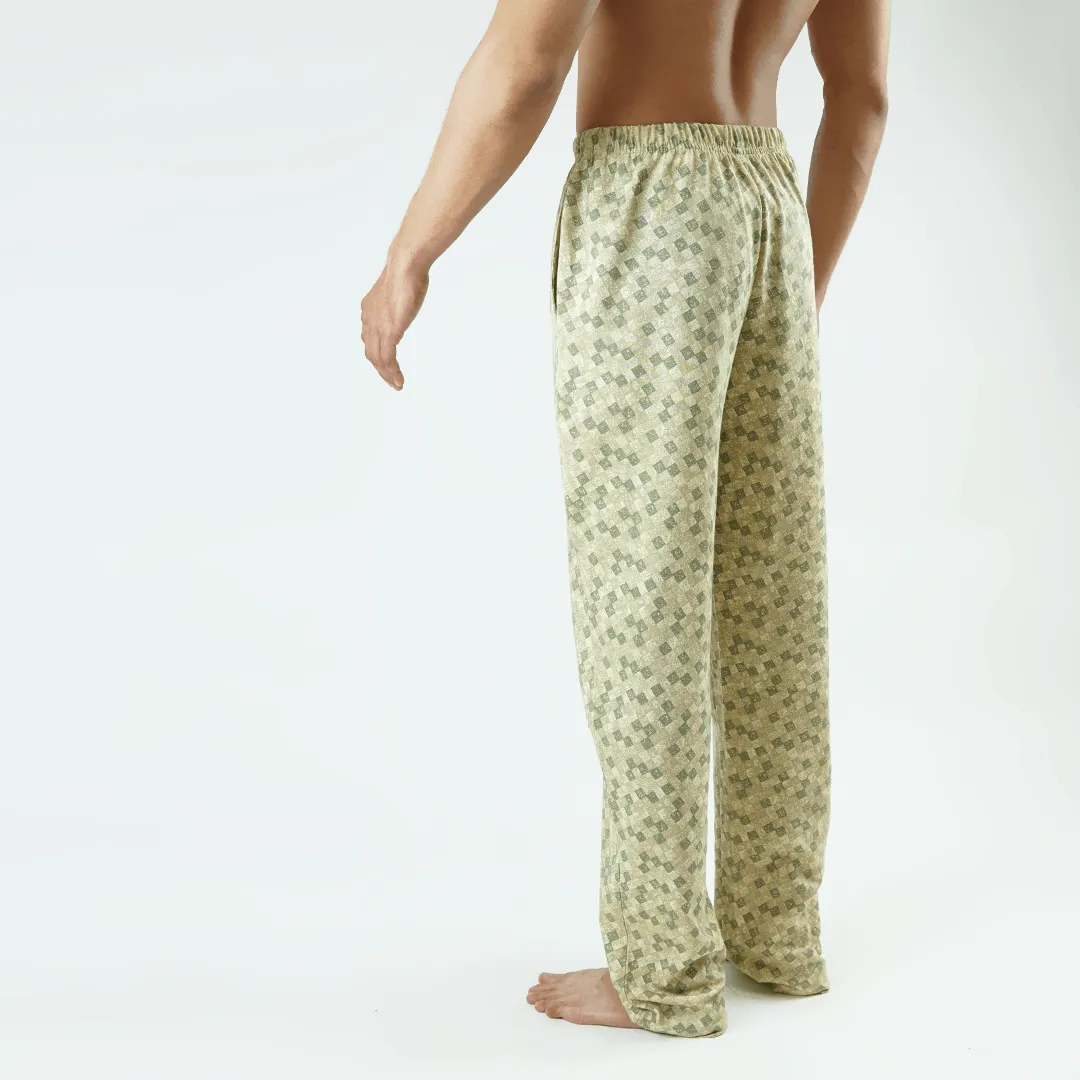 Jersey Pajama Pants - Camouflage Plate Pattern