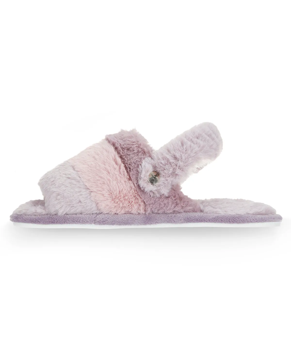 Kids' Colorblock Fur Plush Slippers