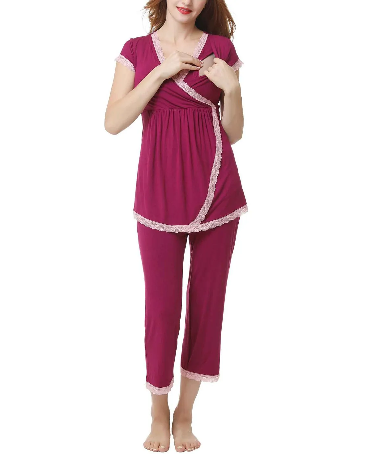 Kimi & kai cindy maternity pajama set kimi   kai