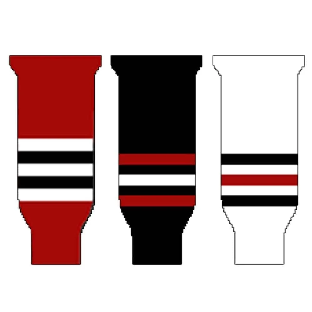 Knitted Ice Hockey Socks - Chicago Blackhawks