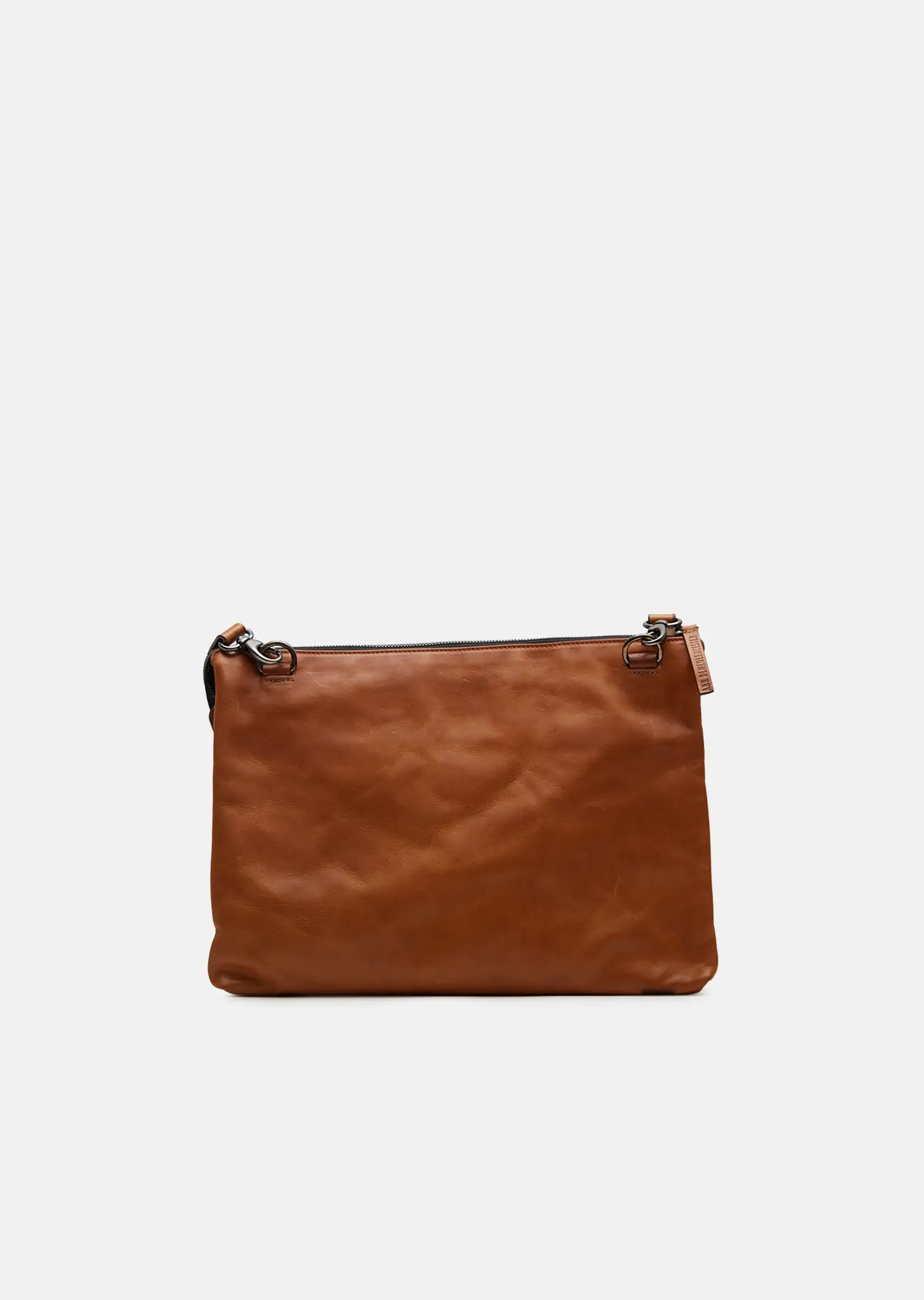 Kusna Brown Leather Shoulder Bag