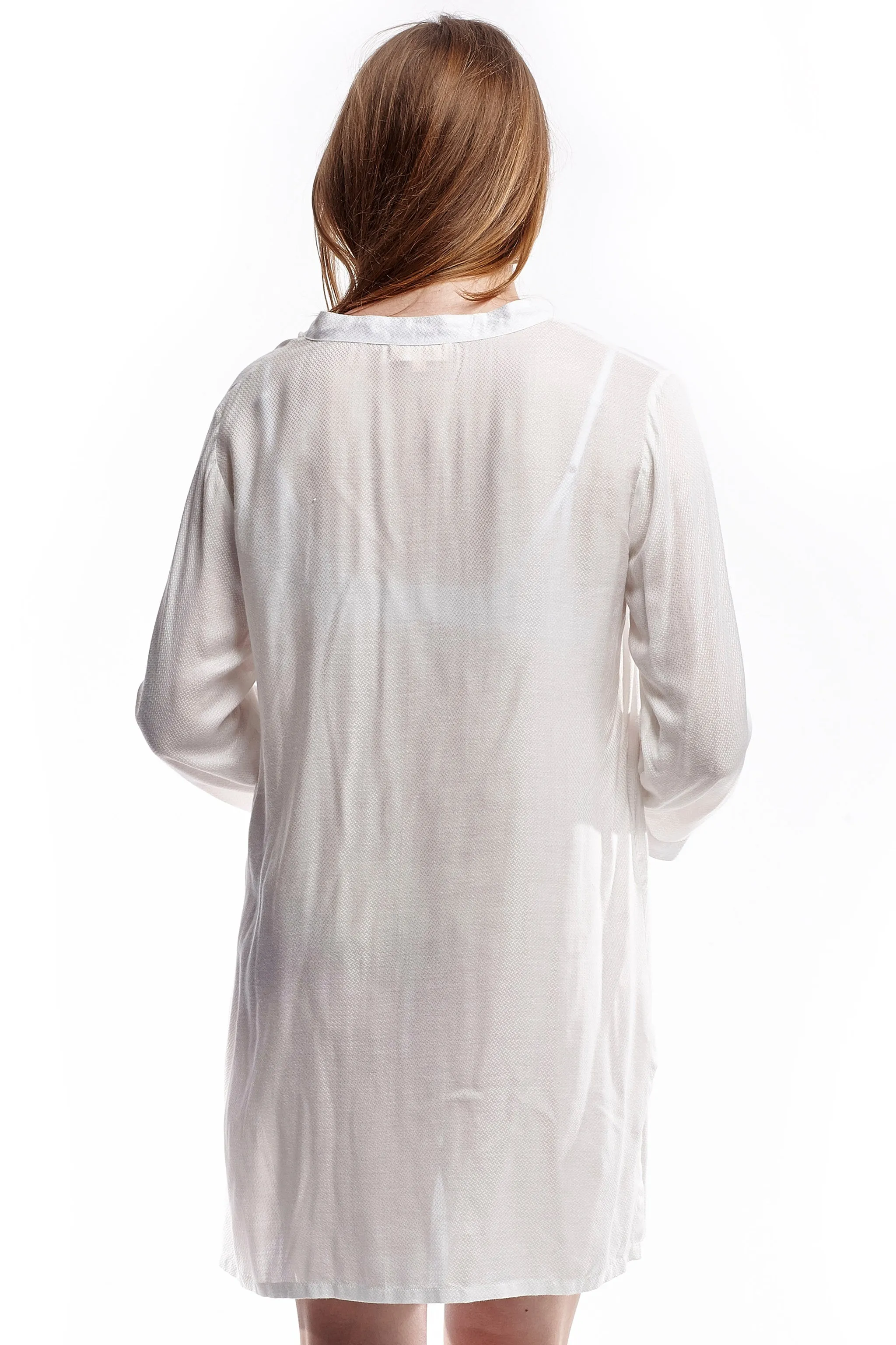 Long Sleeve Rayon Nightshirt