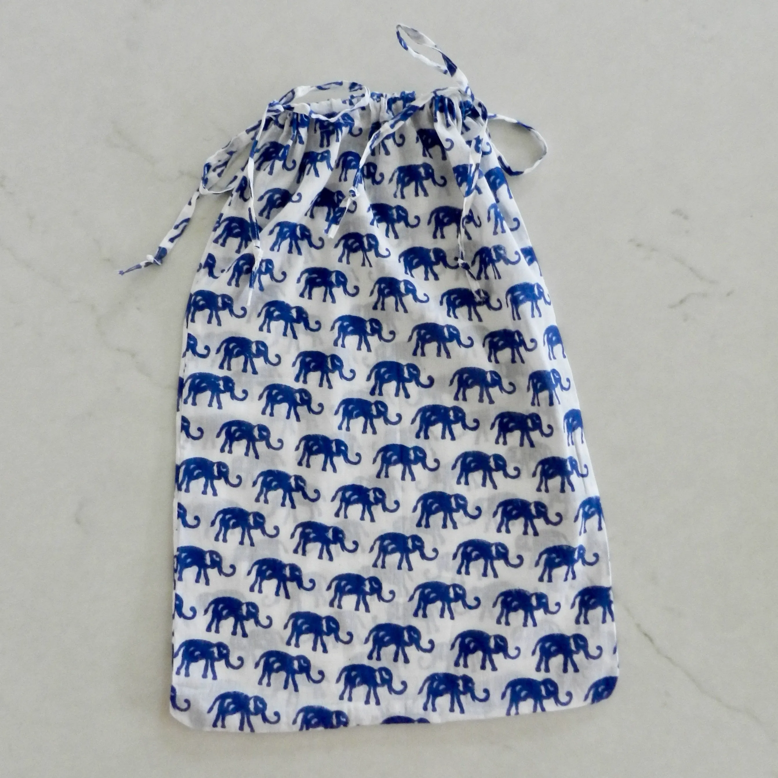 Matching Mum Robe and Baby Blanket in Blue Elephant