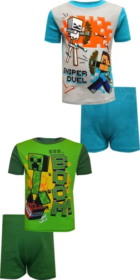 Minecraft Sniper Duel 4 Piece Cotton Pajamas