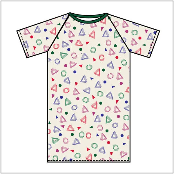 Multi-Color Geo-Print 10XL Patient Gown (6 pack)