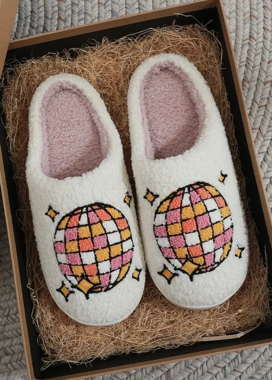 Nostalgic Disco Baby Slippers