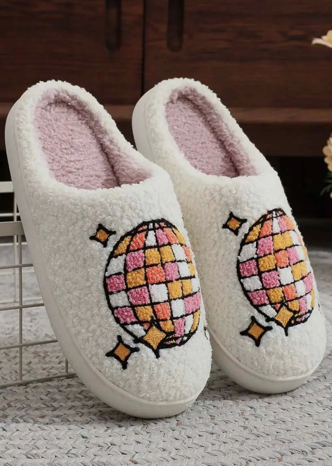 Nostalgic Disco Baby Slippers