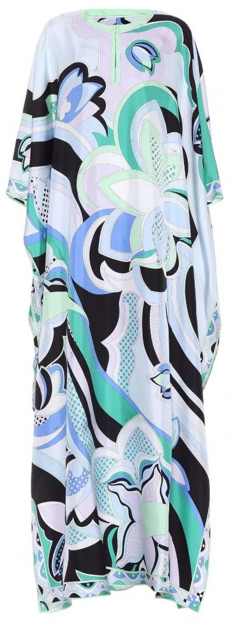 Oversized Printed Kaftan Dress