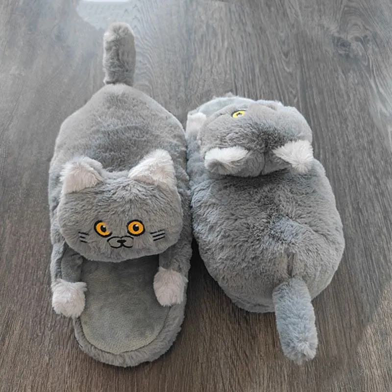 Pat and Pet Emporium | Shoes | Women's Soft Cat Hug Slippers