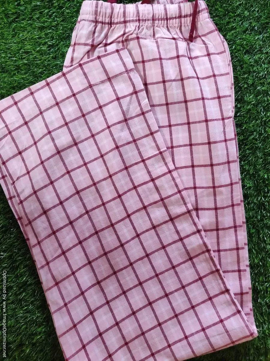 Pink Guff Cotton Lounge Pant Pajama PJ06