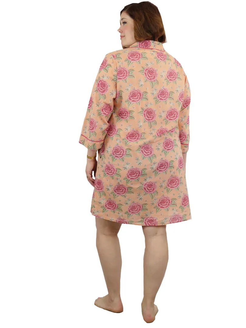 Plus Size La Cera Long Sleeve Nightshirt