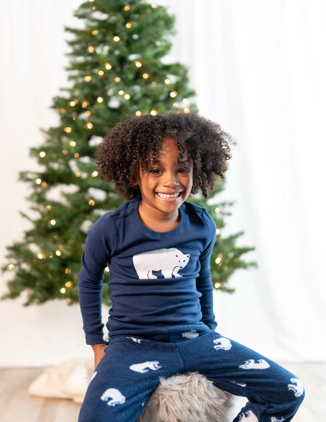 Polar Bear Matching Family Pajama Set