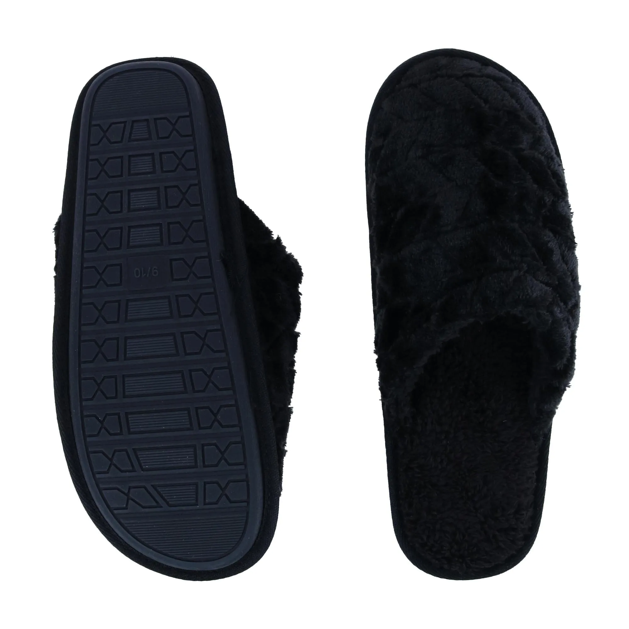 Polar Extreme Women's Plush Chevron Sherpa Lined Slippers