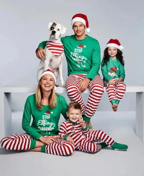 (PRE ORDER) DAD STOP Elfing AROUND Green Family Christmas Pajamas Sets Adult mens  Christmas Grinch sleepwear