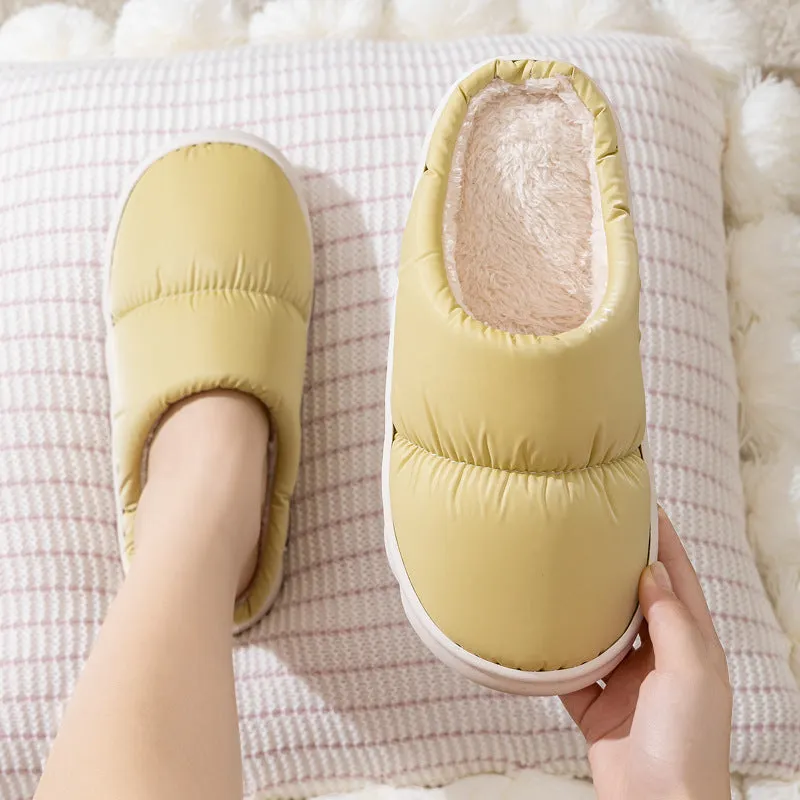 QuiltedCozy: Plush Indoor Warm Slippers