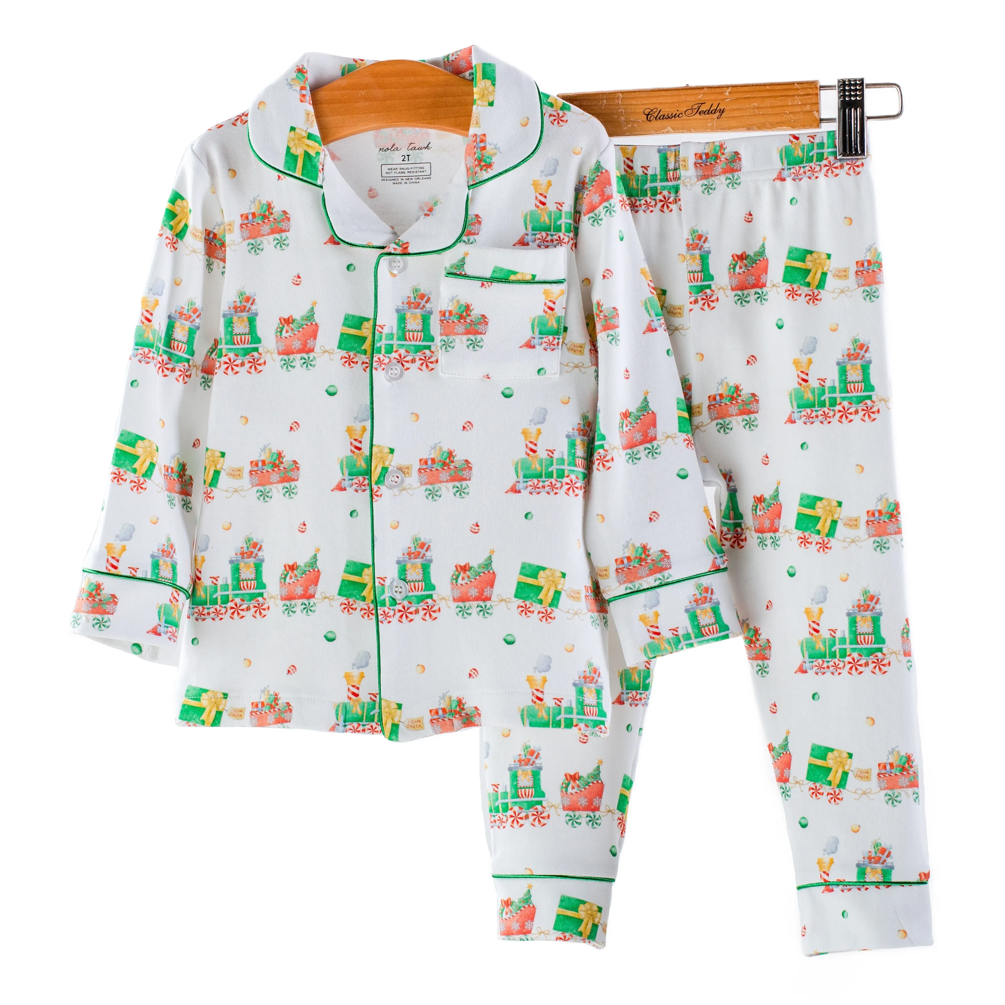 Santa's Sweet Express Organic Cotton Pajama