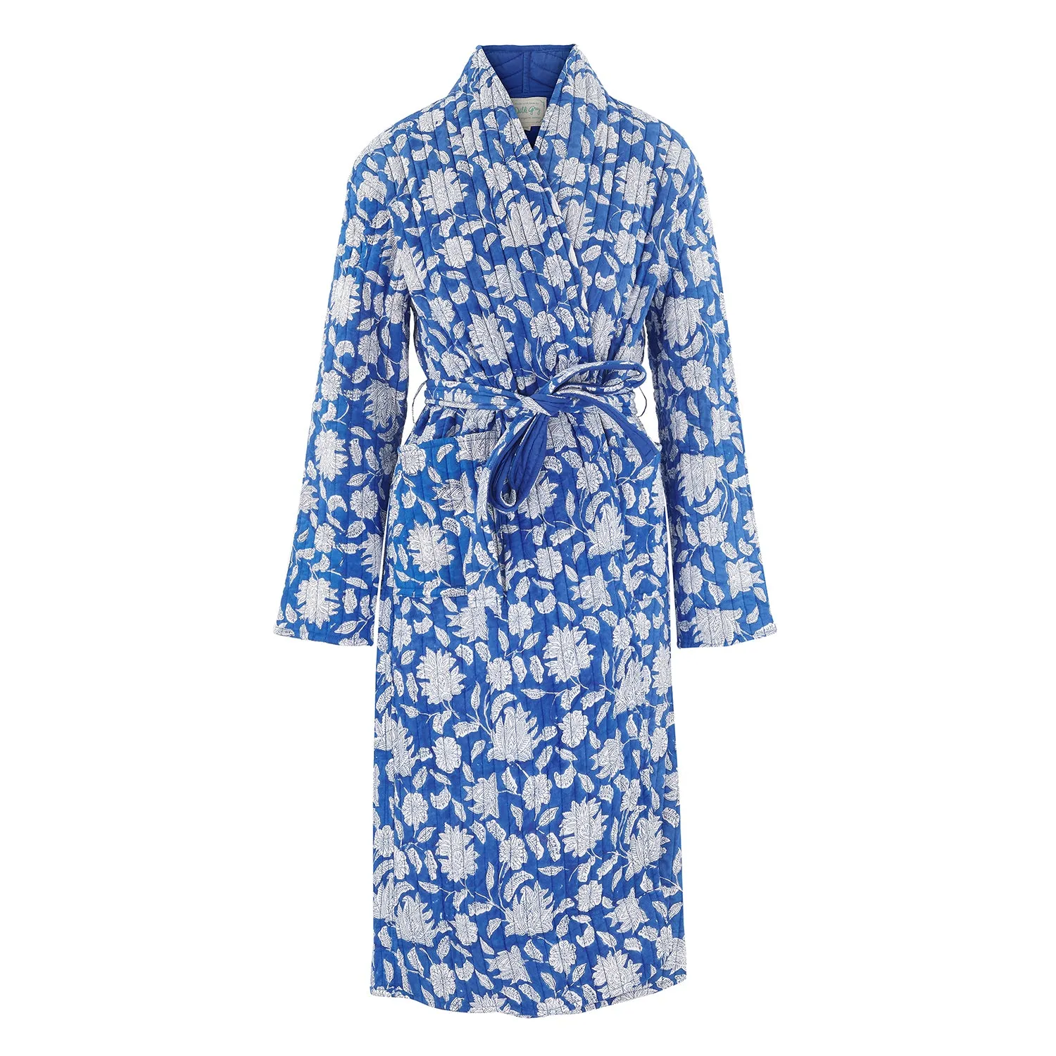 Sapphire Champaca Quilted Robe