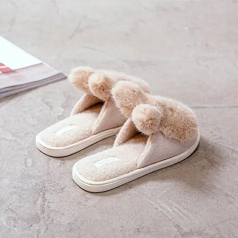 Sleepy Bunny Plush Slippers