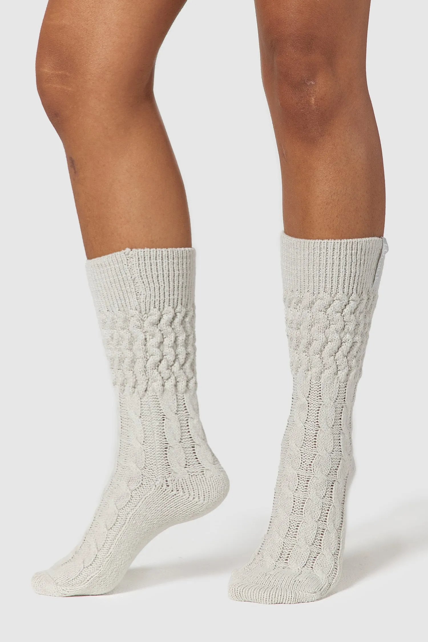 Snug Knitted Socks - Frost