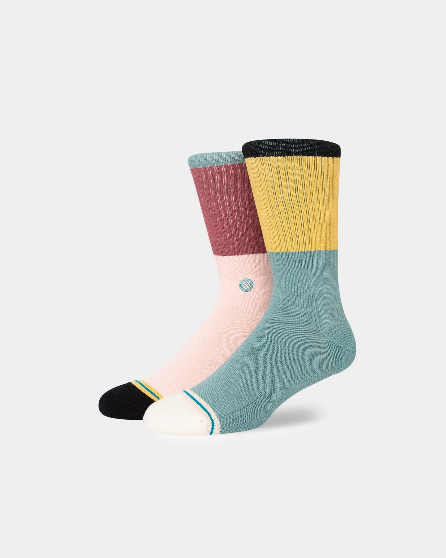 Stance Blocked Crew Socks Multi-Coloured