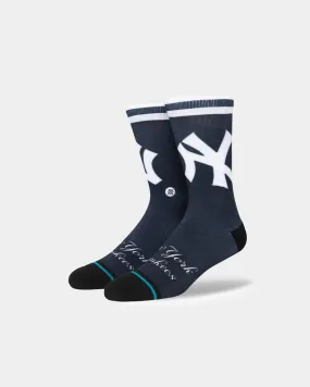 Stance New York Yankees BP Jersey Socks Navy