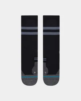 Stance Run Light Crew Socks Black