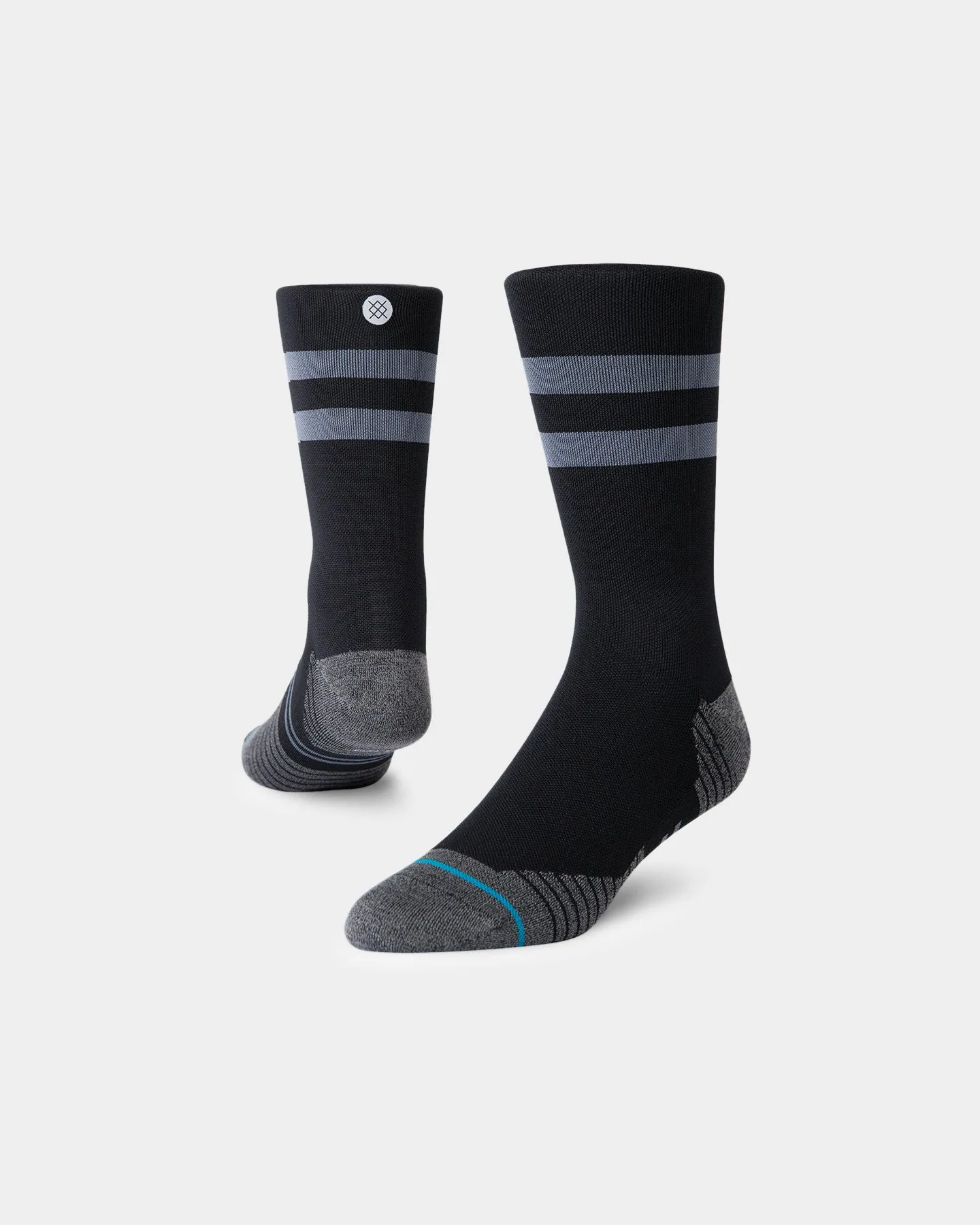 Stance Run Light Crew Socks Black